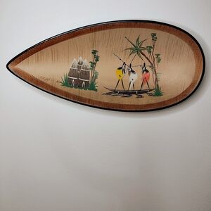 Handcrafted Tribal Wall Decor with Vibrant Colors